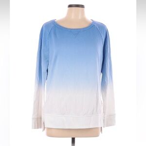 GAP Light Blue to White Ombre Long Sleeve Tunic Sweatshirt
